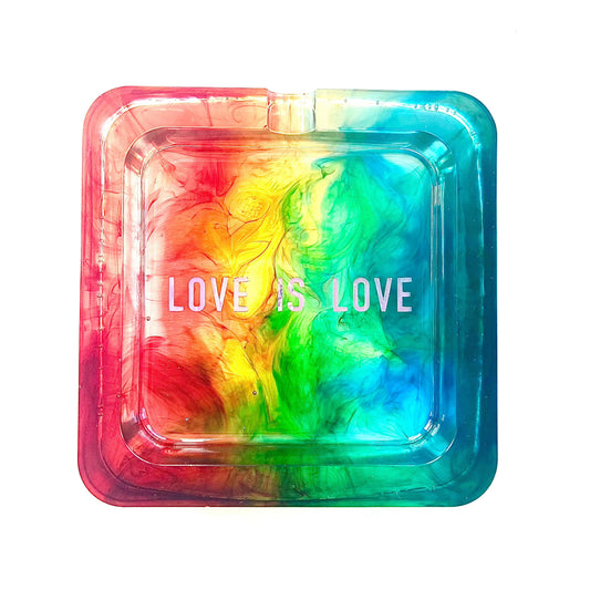 Rainbow LGBTQ+ Epoxy Resin Ashtray