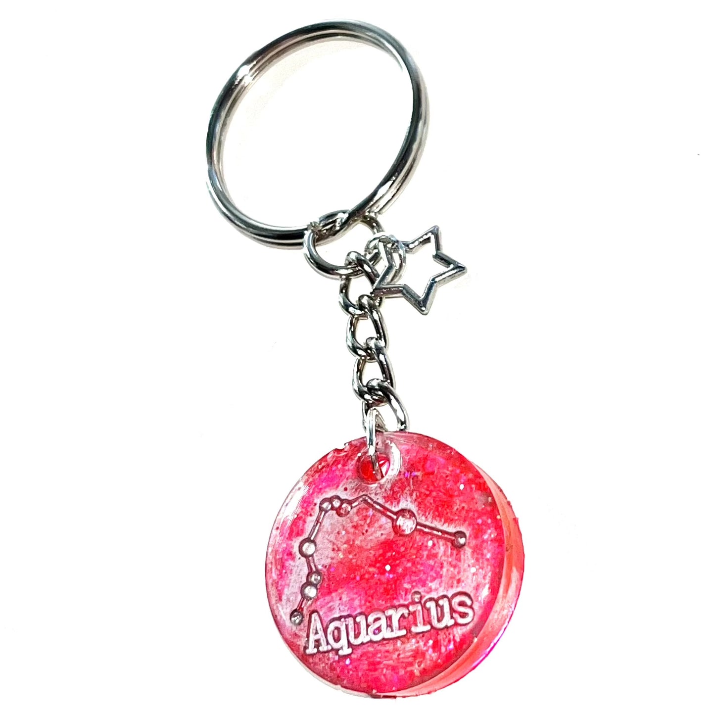 Personalised Zodiac Keychains • Various Colours Available